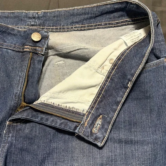 Riders by Lee Womens 18W L Dark Wash High Rise Straight Leg Jeans Stretch EUC - Picture 3 of 10